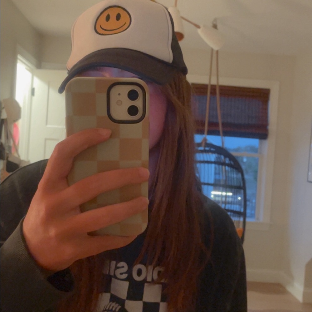 urban outfitters smiley trucker hat